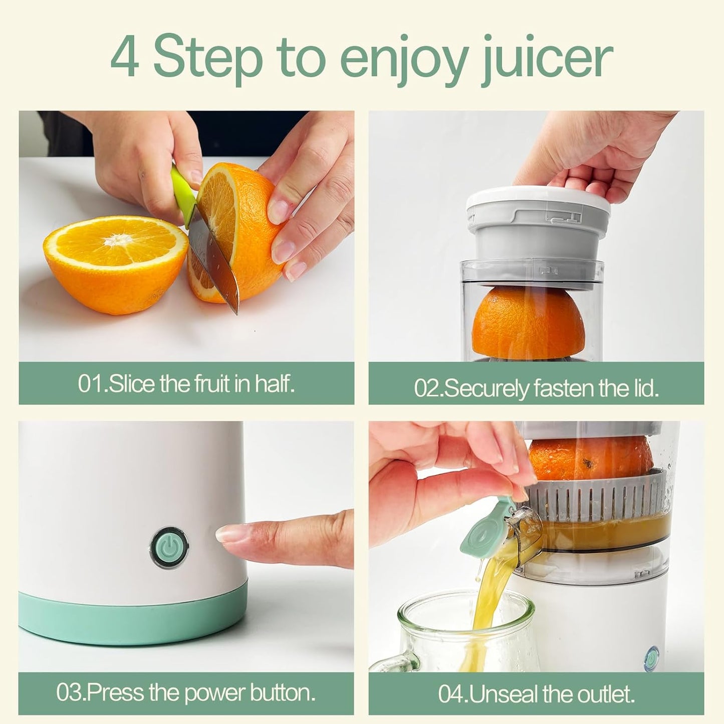 Portable Electric Citrus Juicer