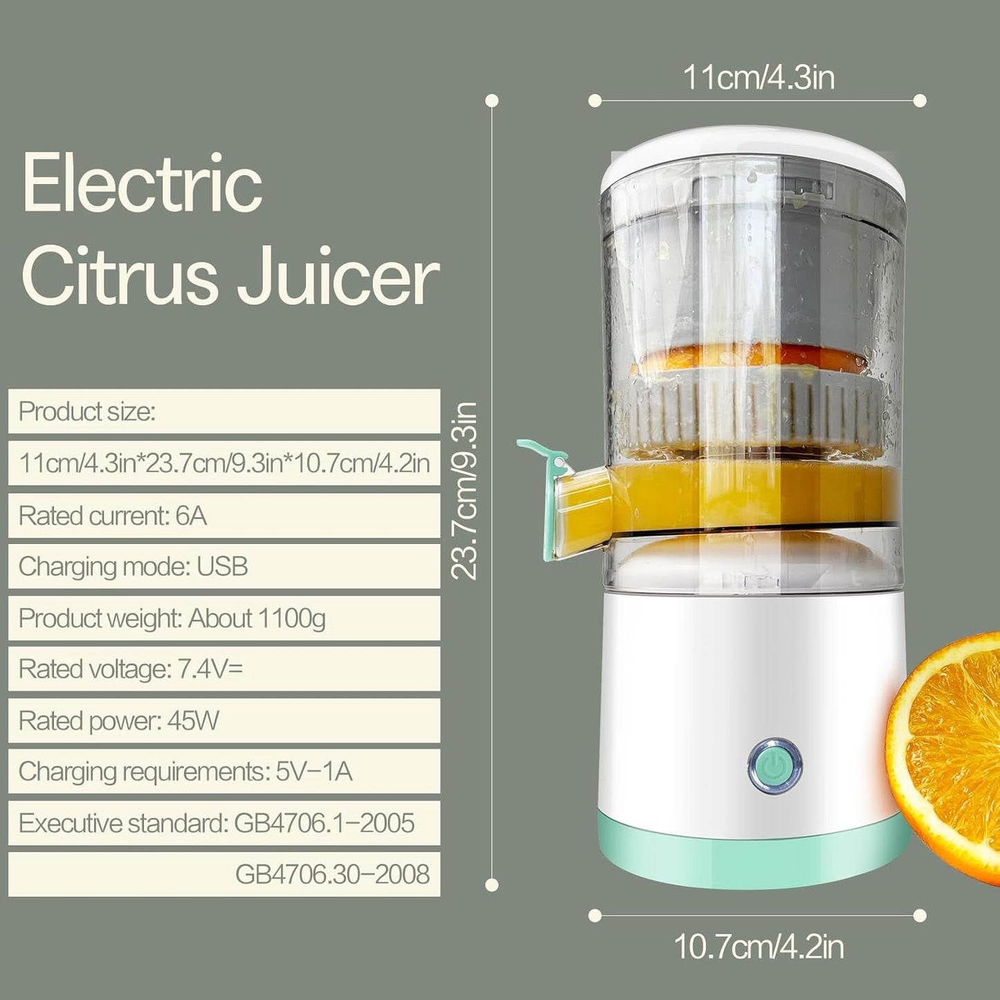 Portable Electric Citrus Juicer
