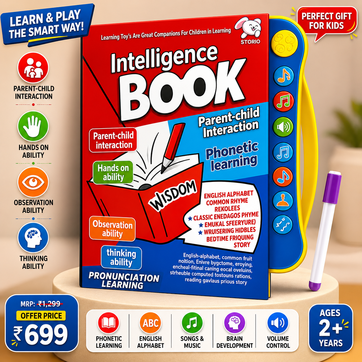 Intelligence Book Sound Book for Children